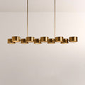 Daphna Linear Metal Drum Chandelier - lampmodern