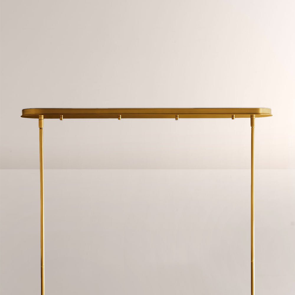 Daphna Linear Metal Drum Chandelier - lampmodern