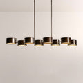 Daphna Linear Metal Drum Chandelier - lampmodern