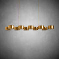 Daphne Metal Linear Chandelier - lampmodern