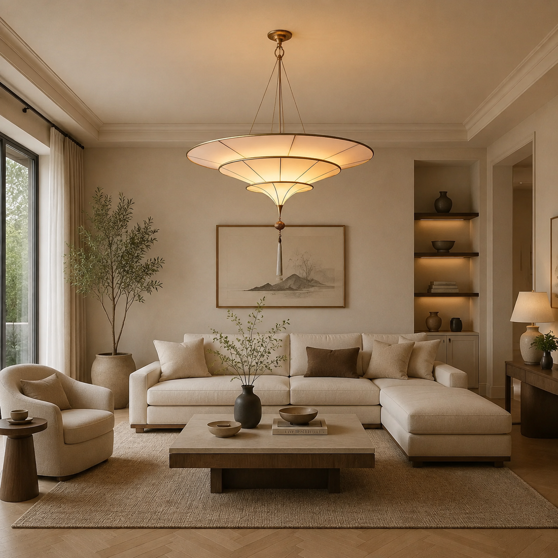 Schaheraza Three-Tiered Chandelier
