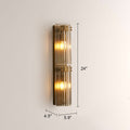 Delsia Fluted Glass Wall Sconce - lampmodern
