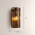 Delsia Fluted Glass Wall Sconce - lampmodern