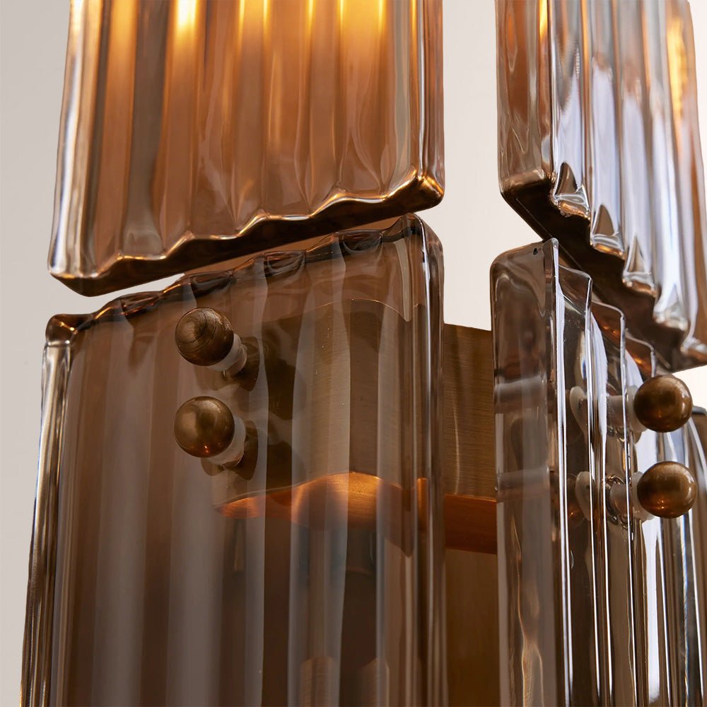 Delsia Fluted Glass Wall Sconce - lampmodern