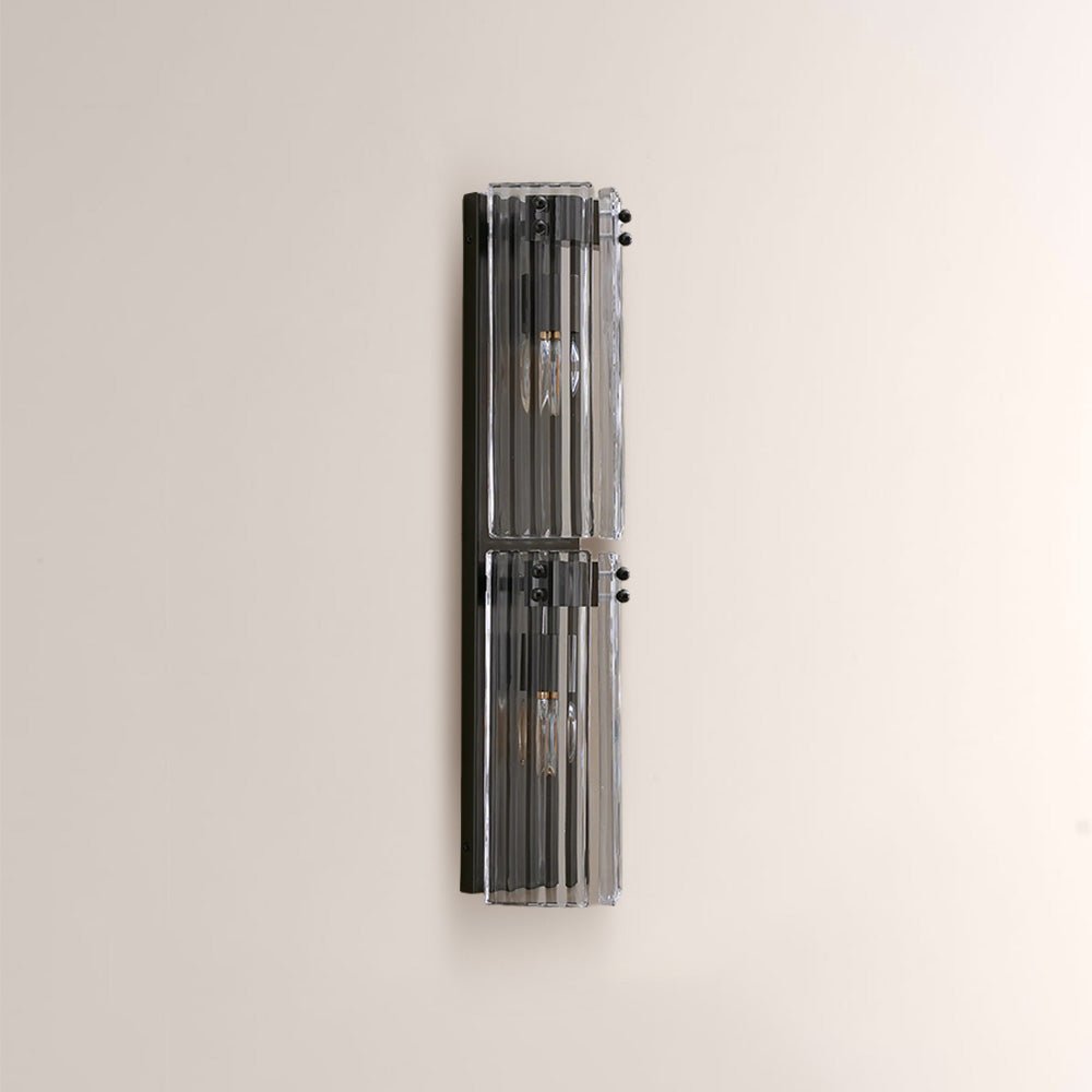 Delsia Fluted Glass Wall Sconce - lampmodern