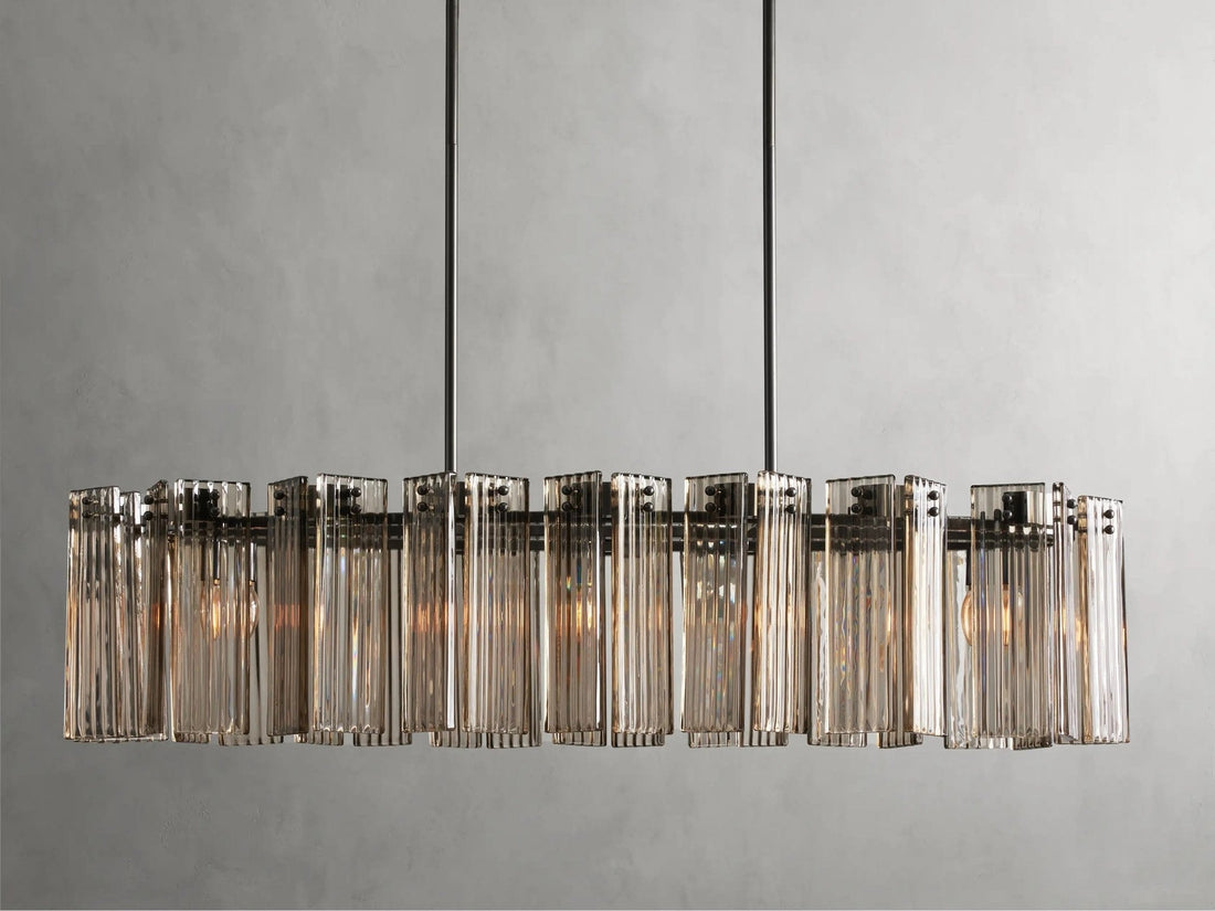 Delsie Oval Chandelier 51''63''72'' - lampmodern