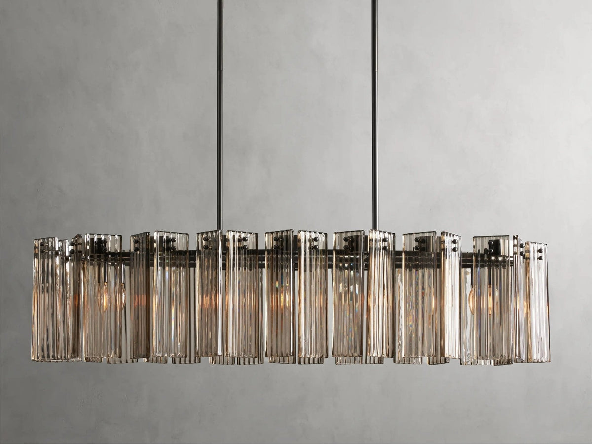 Delsie Oval Chandelier 51''63''72'' - lampmodern