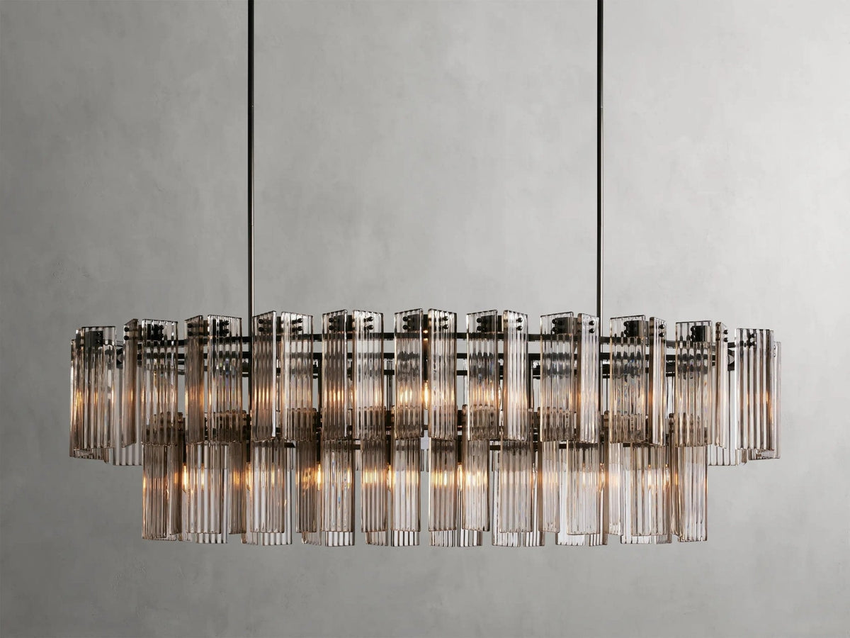 Delsie Oval Chandelier 51''63''72'' - lampmodern