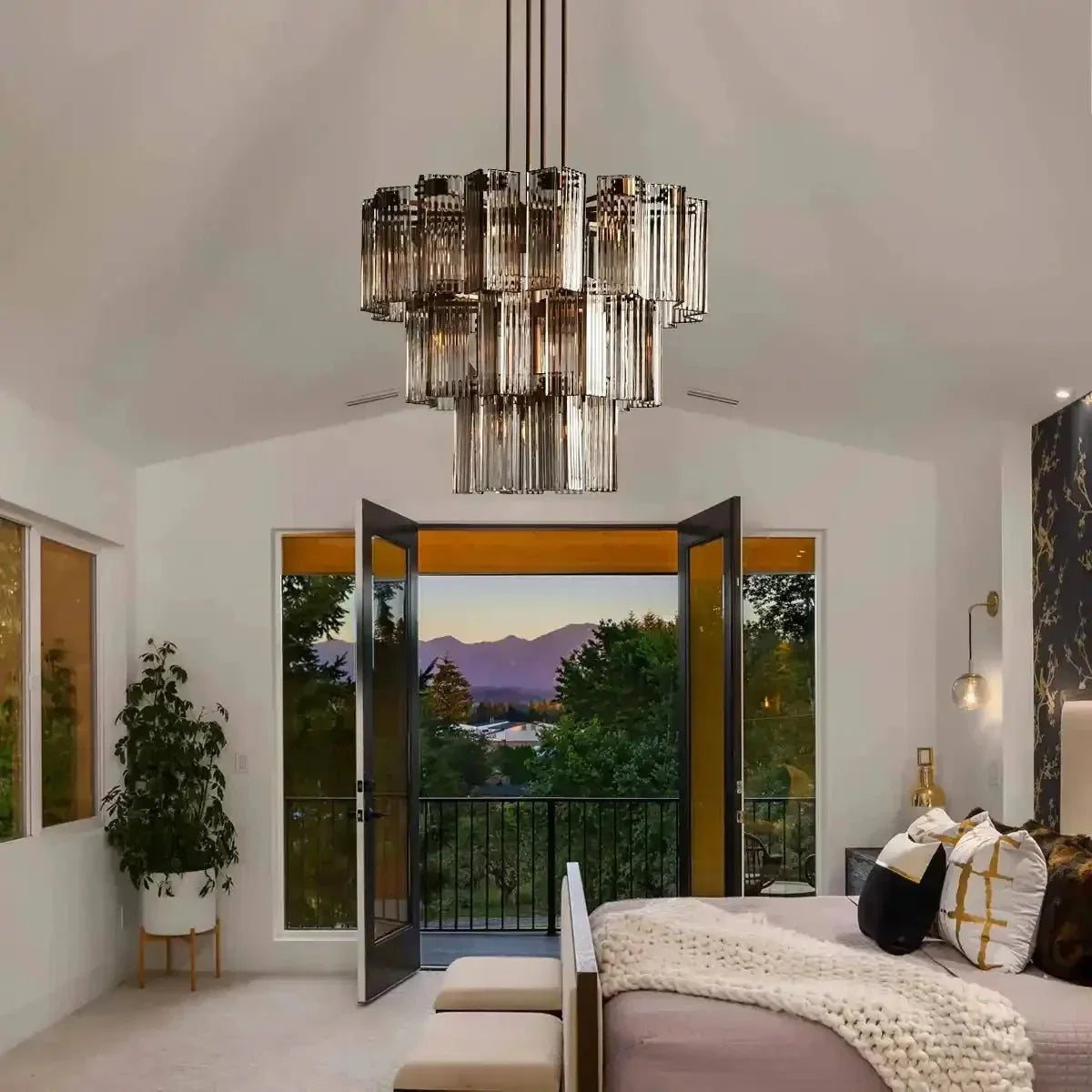 Delsie Round Chandelier 38''48''60'' - lampmodern