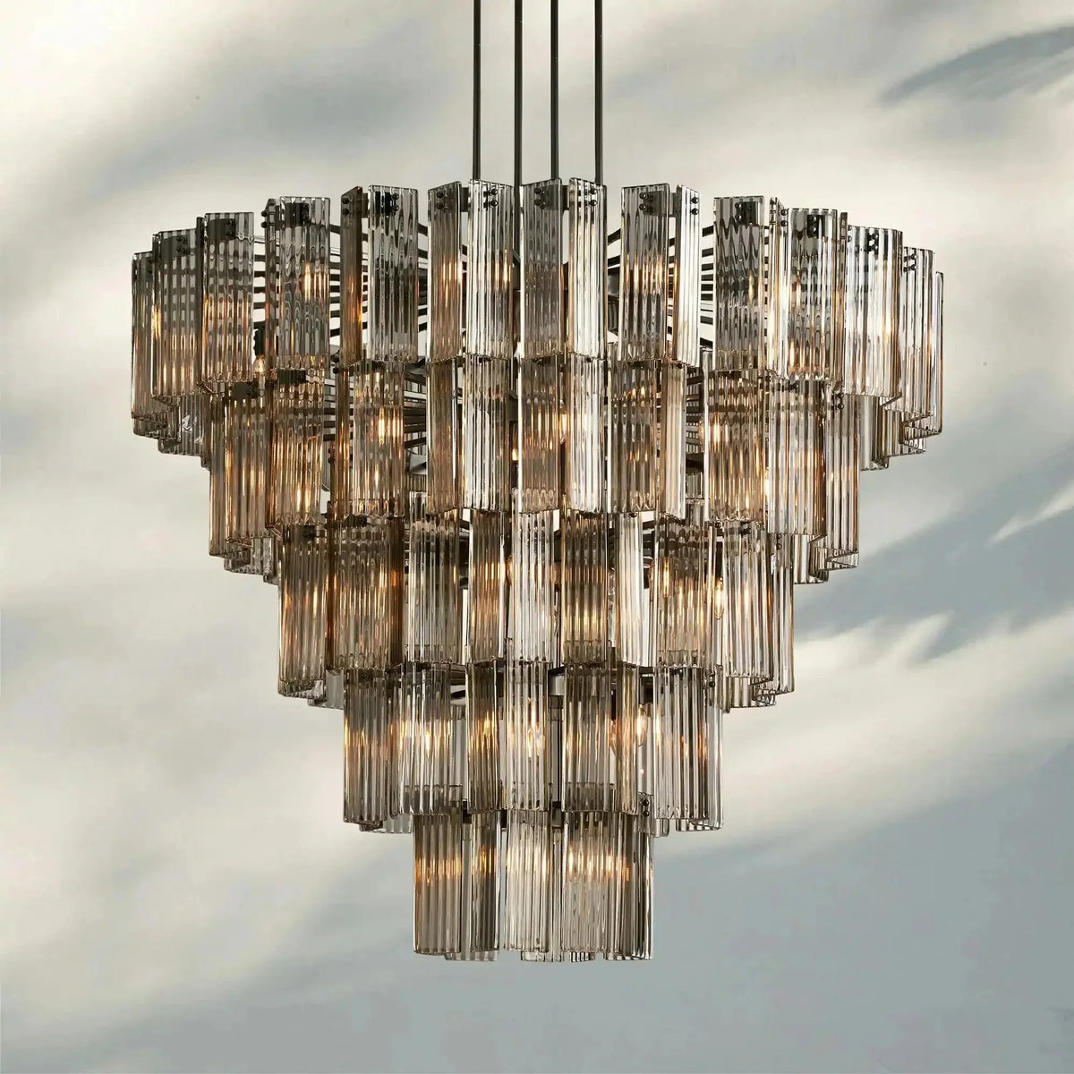 Delsie Round Chandelier 38''48''60'' - lampmodern