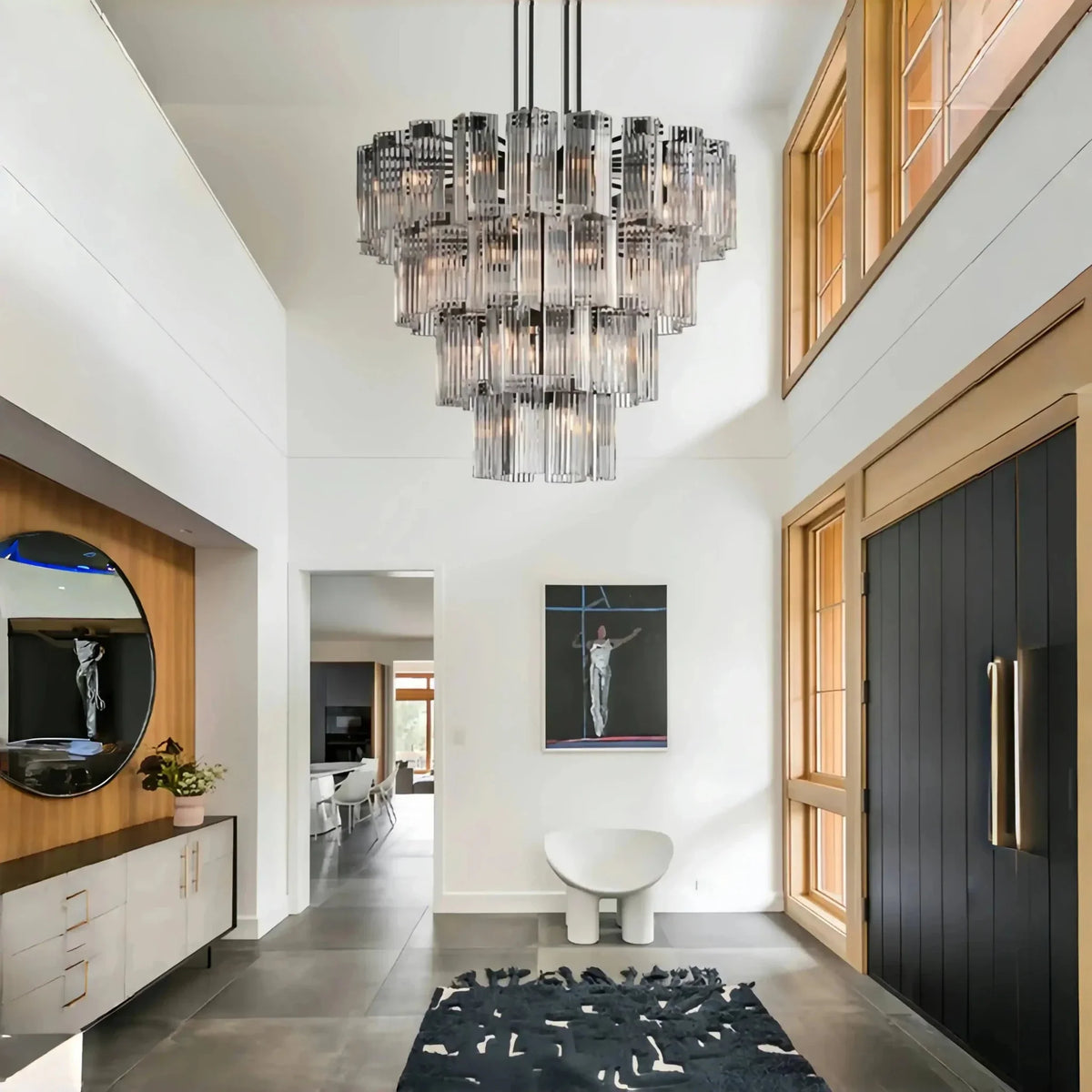 Delsie Round Chandelier 38''48''60'' - lampmodern