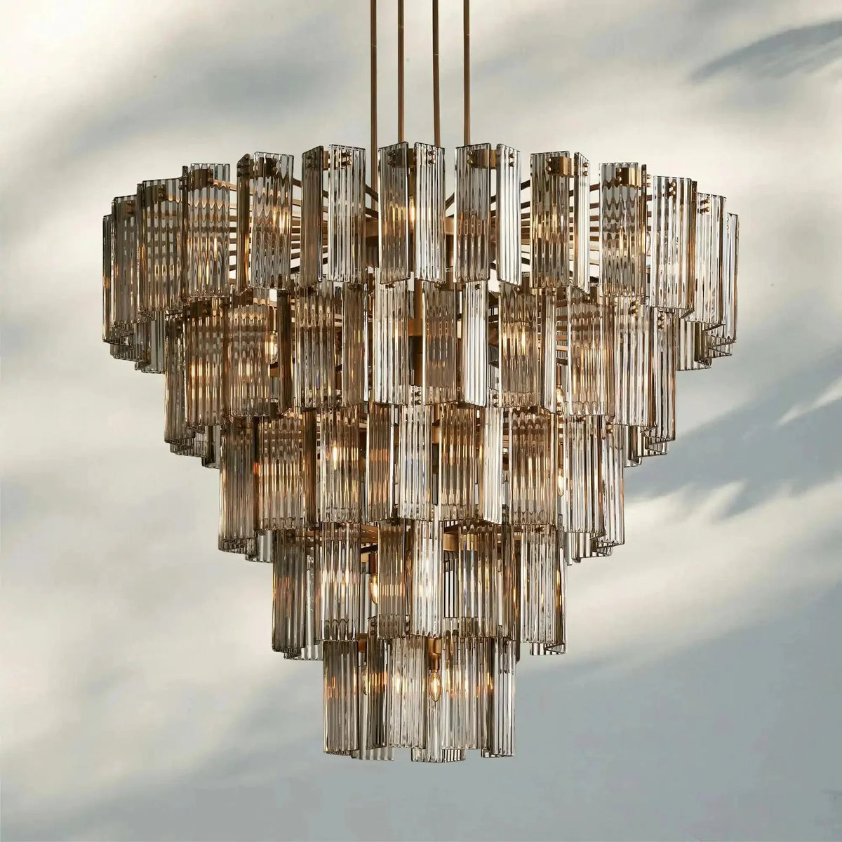 Delsie Round Chandelier 38''48''60'' - lampmodern