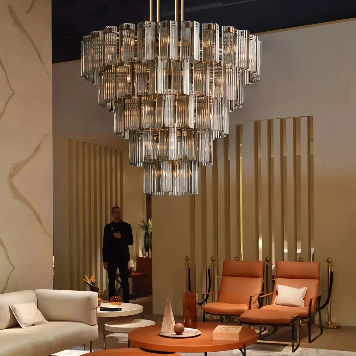 Delsie Round Chandelier 38''48''60'' - lampmodern