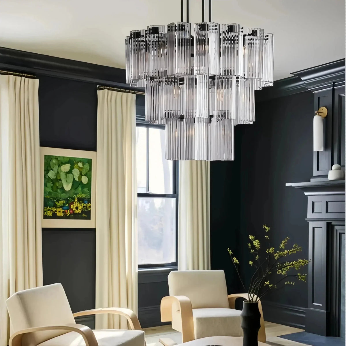 Delsie Round Chandelier 38''48''60'' - lampmodern