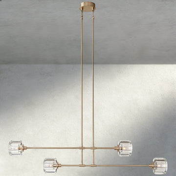 Demaret Mobile Linear Chandelier 54", 72" - lampmodern