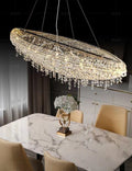 Designer Creative Light Luxury Boat - shaped Crystal Chandelier for Bedroom/ Living Room/ Bar /Dining Room - lampmodern