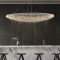Designer Creative Light Luxury Boat - shaped Crystal Chandelier for Bedroom/ Living Room/ Bar /Dining Room - lampmodern