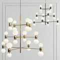 Designer Model Minimalist Multi - bulb Combination Chandelier for Living/Dining Room - lampmodern