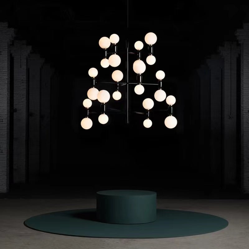 Designer Model Minimalist Multi - bulb Combination Chandelier for Living/Dining Room - lampmodern