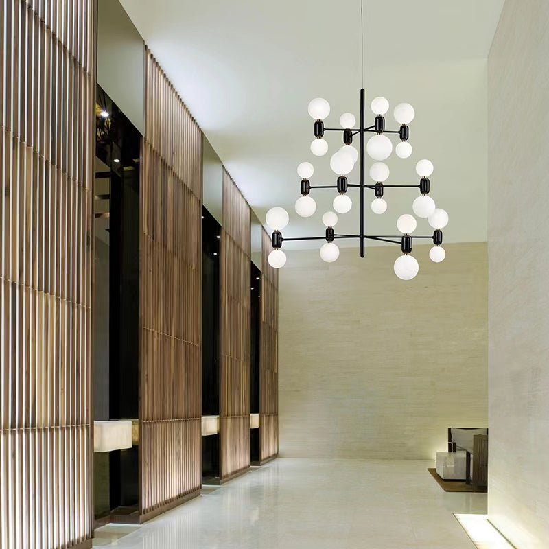 Designer Model Minimalist Multi - bulb Combination Chandelier for Living/Dining Room - lampmodern