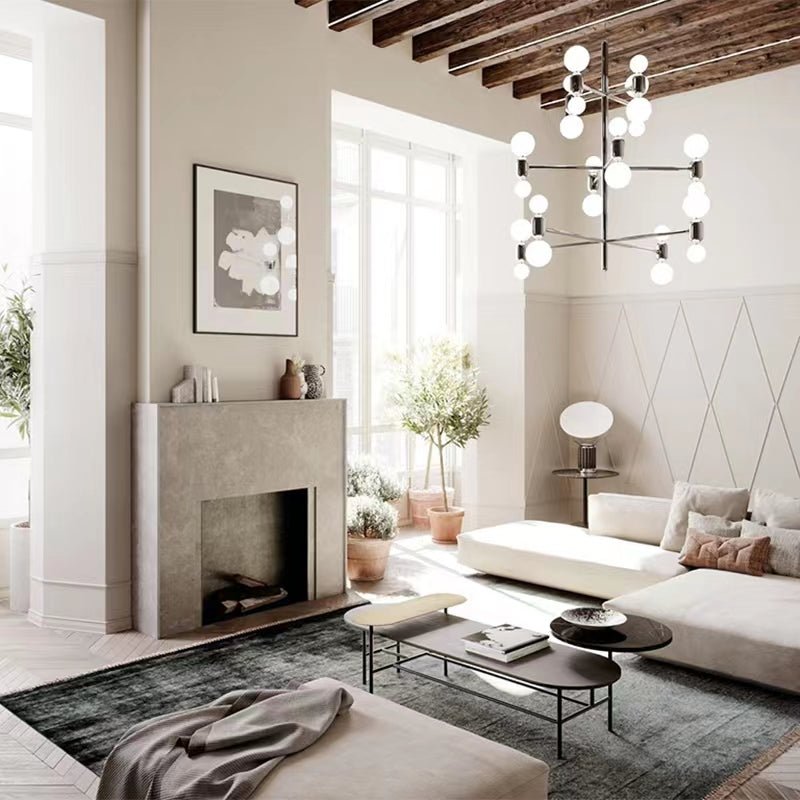 Designer Model Minimalist Multi - bulb Combination Chandelier for Living/Dining Room - lampmodern