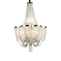 Designer Models Oversized Aluminium Long Tassel Pendant Chendelier for Large Living Room/Staircase/Villa - lampmodern