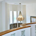 Designer Models Oversized Aluminium Long Tassel Pendant Chendelier for Large Living Room/Staircase/Villa - lampmodern