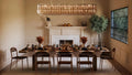 Dhiara Smoke Glass Rectangular Chandelier - lampmodern