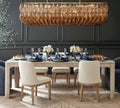 Dhiara Smoke Glass Rectangular Chandelier - lampmodern