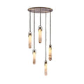 Dome Chain Alabaster Chandelier - lampmodern
