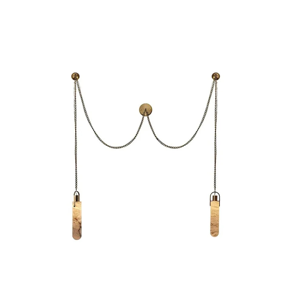 Dome Chain Alabaster Chandelier - lampmodern