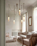 Dome Chain Alabaster Chandelier - lampmodern