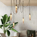 Dome Chain Alabaster Chandelier - lampmodern