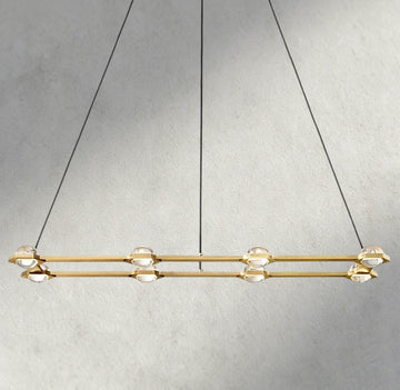 Ecletant Rectangular Chandelier 54", 72" - lampmodern