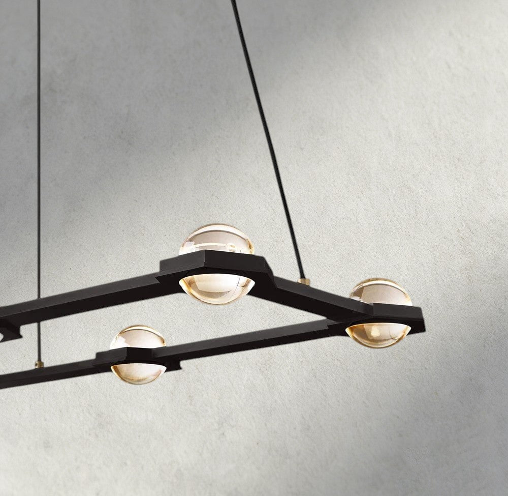 Ecletant Rectangular Chandelier 54", 72" - lampmodern