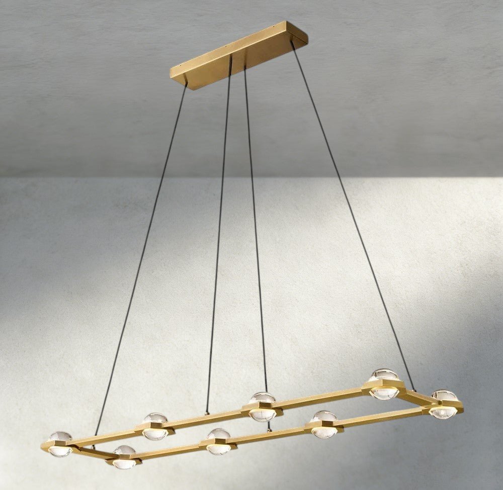 Ecletant Rectangular Chandelier 54", 72" - lampmodern
