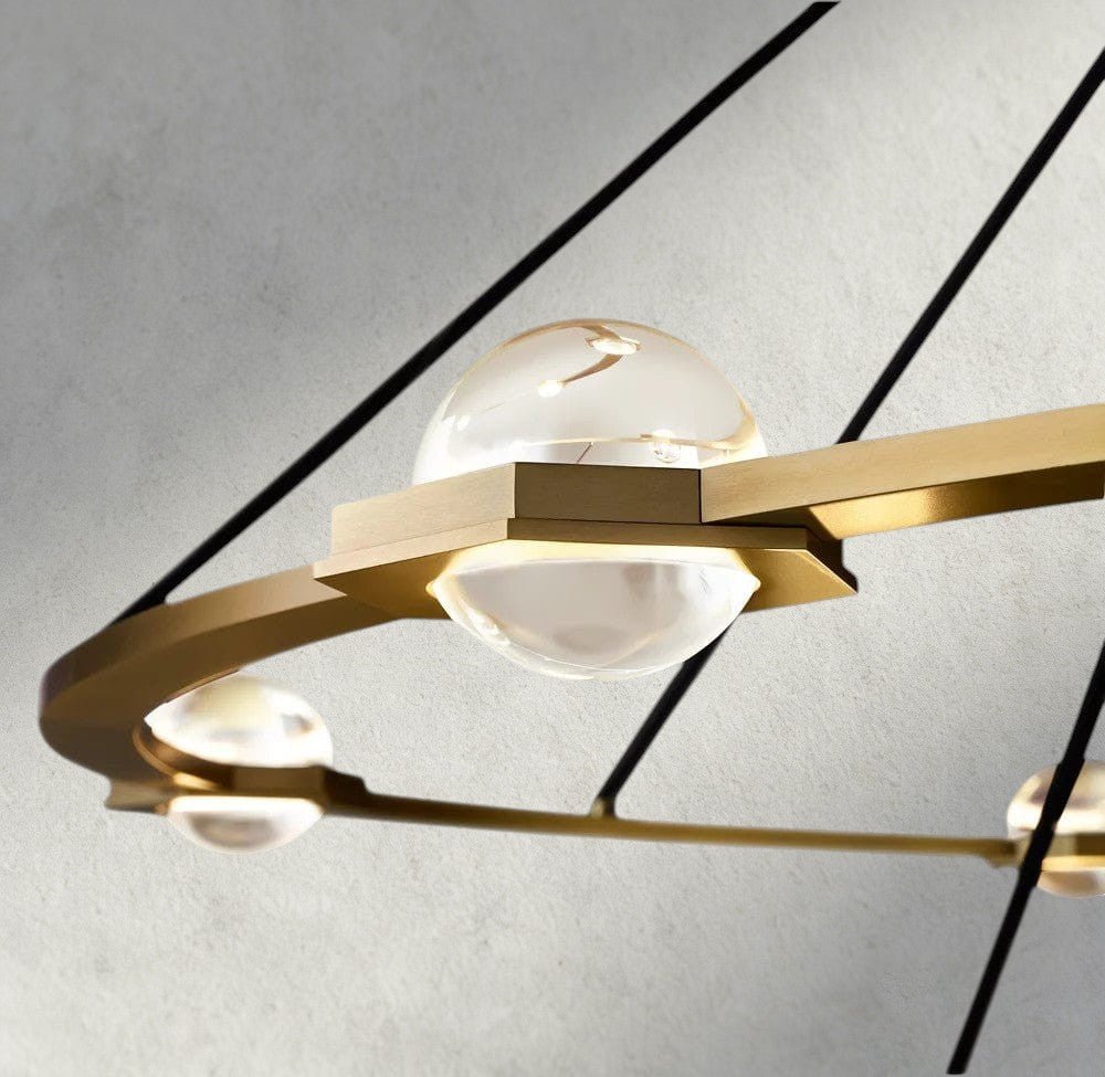 Ecletant Round Chandelier 36", 48", 60", Two - Tied 60" - lampmodern