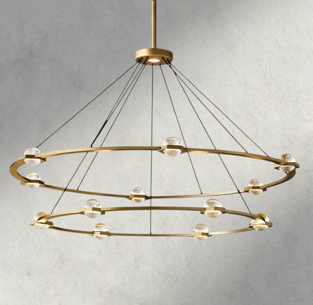 Ecletant Round Chandelier 36", 48", 60", Two - Tied 60" - lampmodern