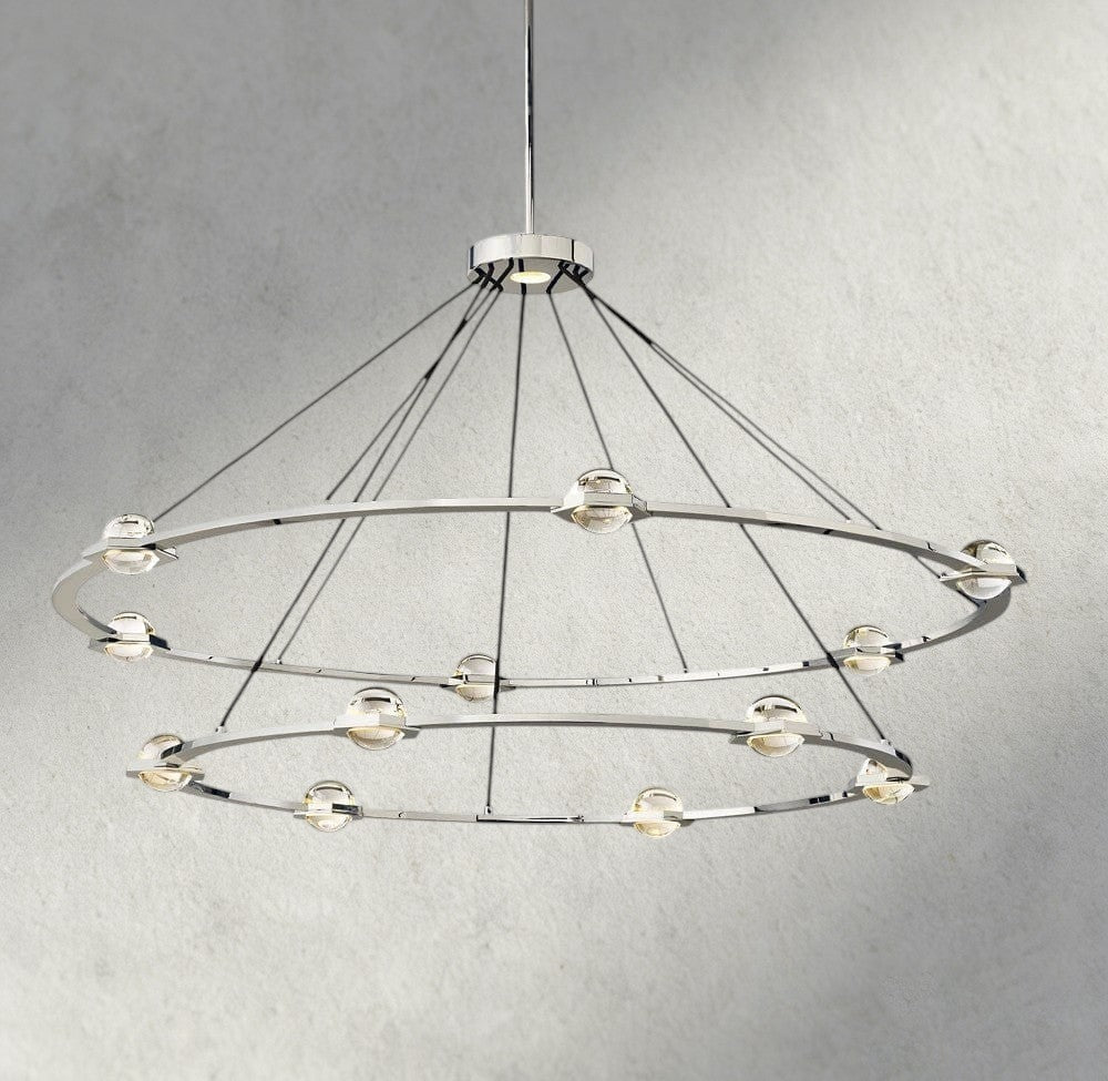 Ecletant Round Chandelier 36", 48", 60", Two - Tied 60" - lampmodern
