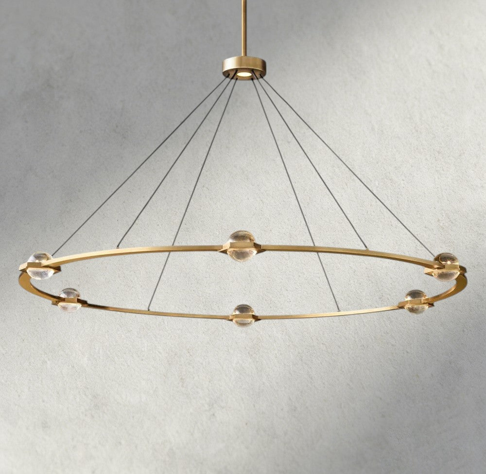 Ecletant Round Chandelier 36", 48", 60", Two - Tied 60" - lampmodern