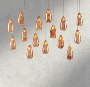 Edda Linear Glass Chandelier 48", 54" - lampmodern