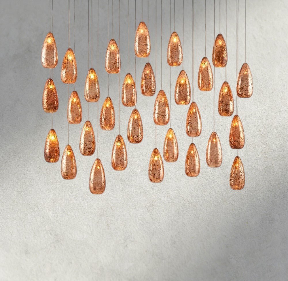 Edda Linear Glass Chandelier 48", 54" - lampmodern