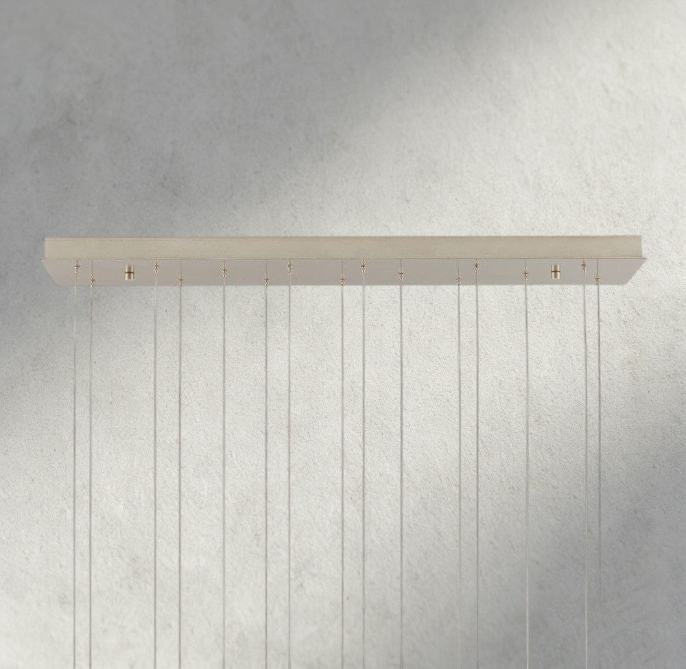 Edda Linear Glass Chandelier 48", 54" - lampmodern