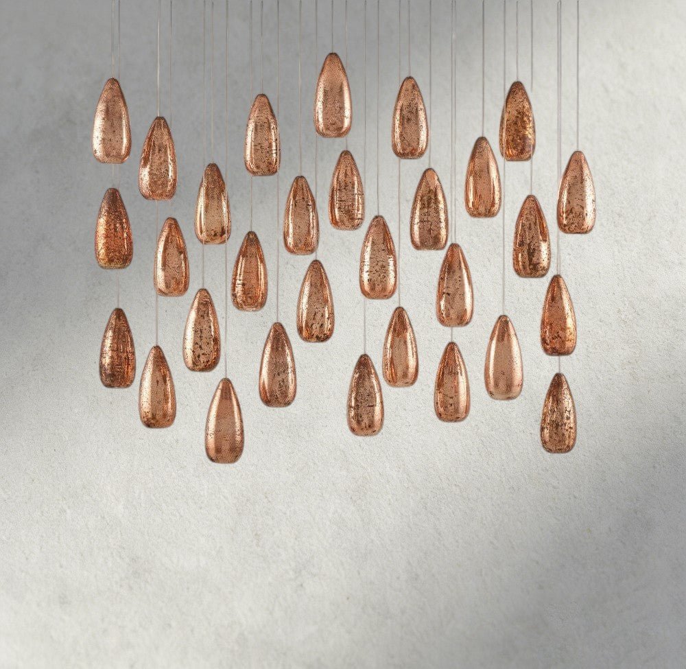Edda Linear Glass Chandelier 48", 54" - lampmodern