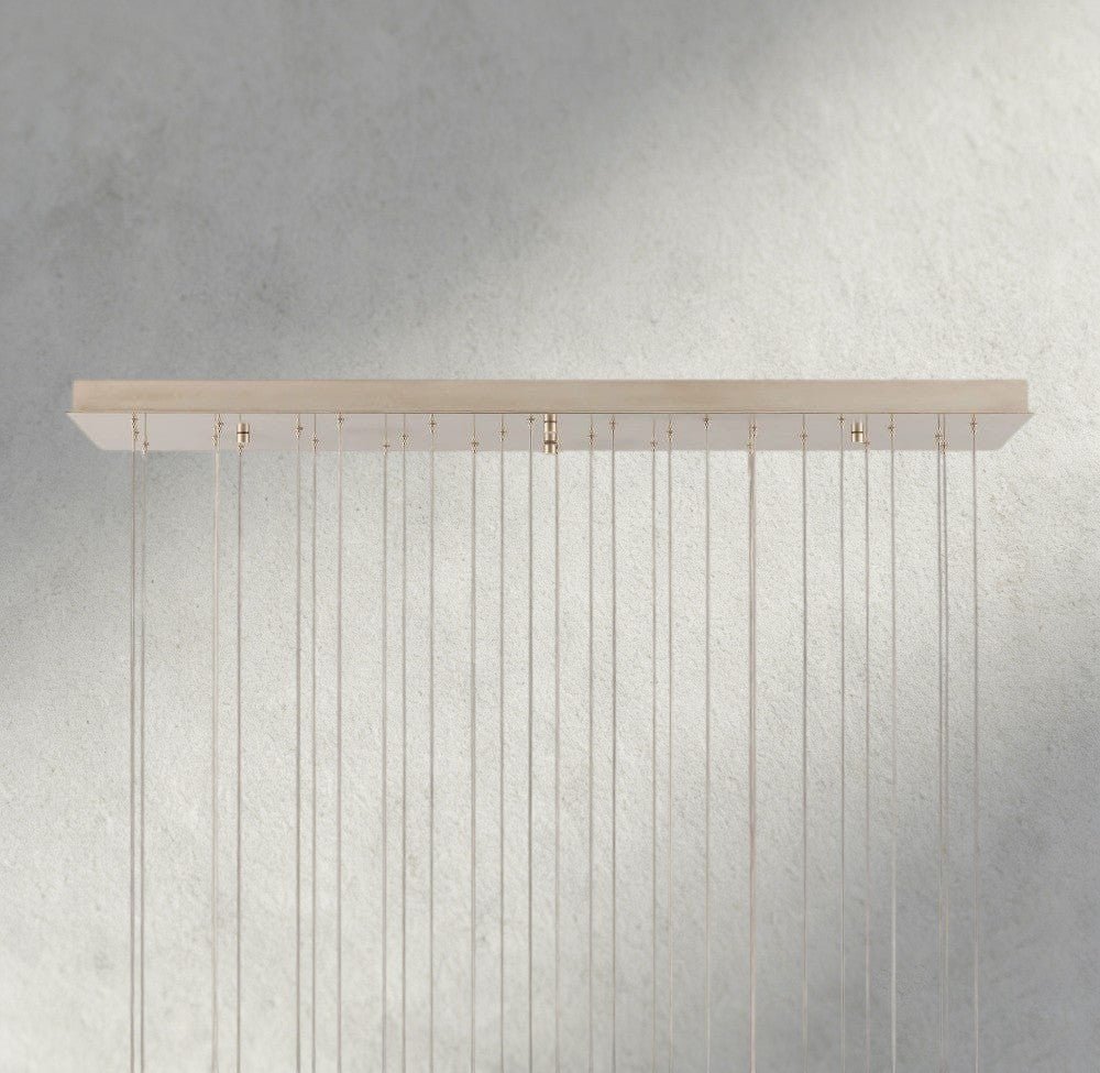 Edda Linear Glass Chandelier 48", 54" - lampmodern