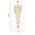 Elegant Foyer Hall Chandelier Long Crystal Ceiling Light Fixture For Living Room Entryway Staircase - lampmodern