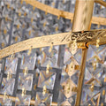 Elegant Foyer Hall Chandelier Long Crystal Ceiling Light Fixture For Living Room Entryway Staircase - lampmodern