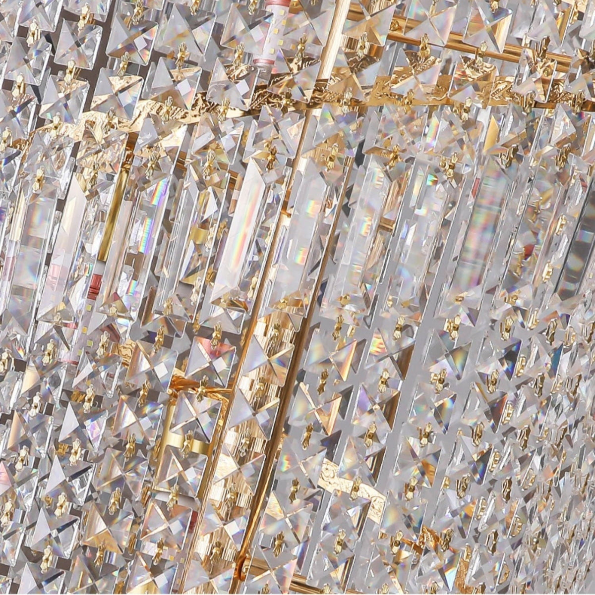 Elegant Foyer Hall Chandelier Long Crystal Ceiling Light Fixture For Living Room Entryway Staircase - lampmodern