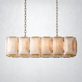 Ellington Alabaster Rectangular Chandelier 42’’ - Lacquered Brass - Chandelier