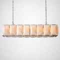 Ellington Alabaster Rectangular Chandelier 54’’ - Polished Nickel - Chandelier